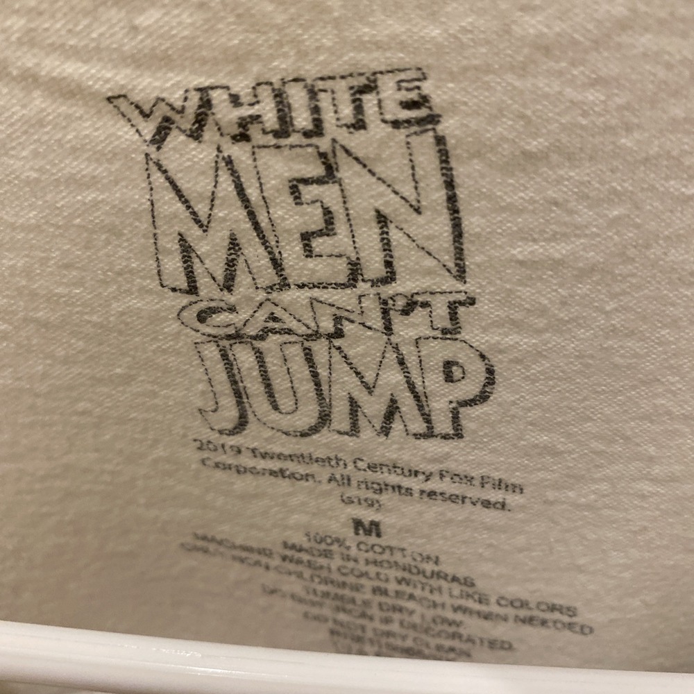 White Men Can't Jump T Shirt Medium 2019 Cotton Print - Picture 3 of 7
